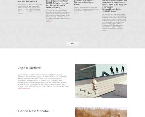 Condé Nast startet neue Corporate-Website