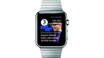 Zum Start der Apple Watch: neue App der FAZ