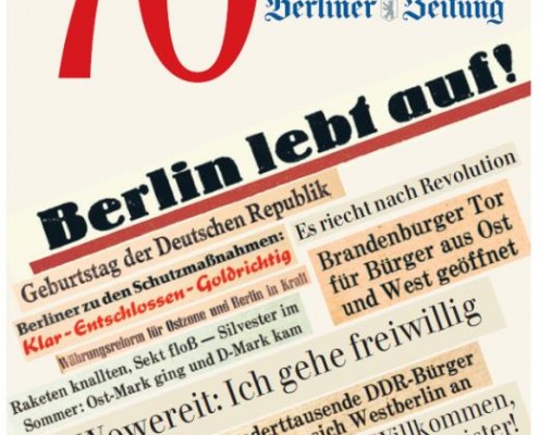 Jubiläumsausgabe zum Geburtstag der Berliner Zeitung
