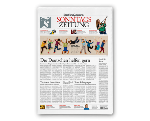 Frankfurter Allgemeine Sonntagszeitung im neuen Layout