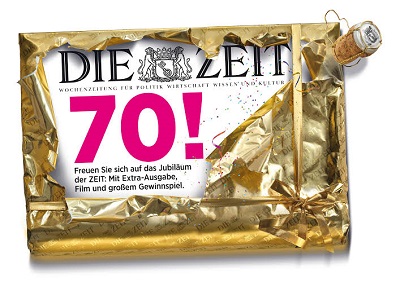 Die ZEIT feiert 70. Geburtstag