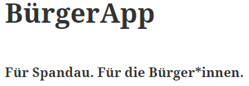App für Spandau