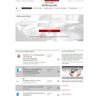 Neues Karriereportal der FAZ