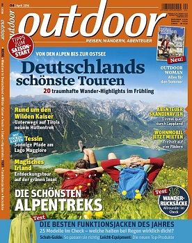 outdoor mit erweiterter April-Ausgabe und zwei Sonderheften